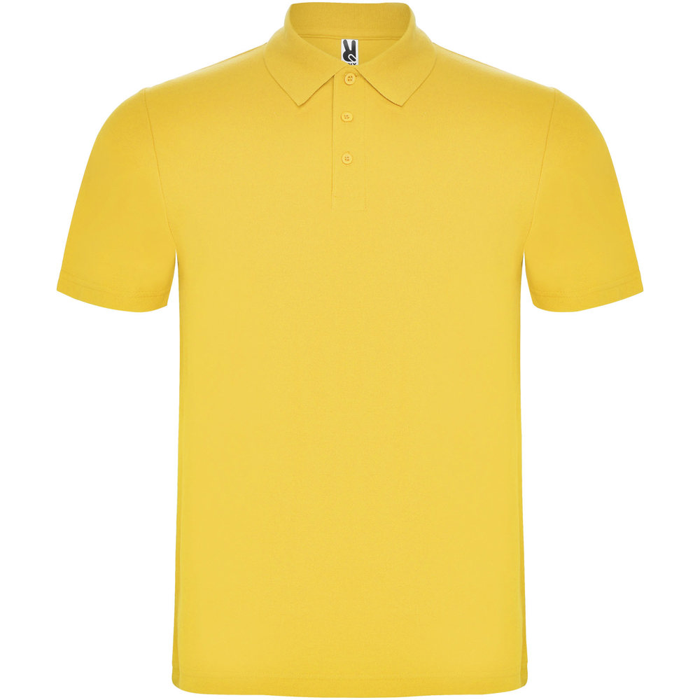 Austral 180 g/m2 short sleeve unisex polo - Yellow