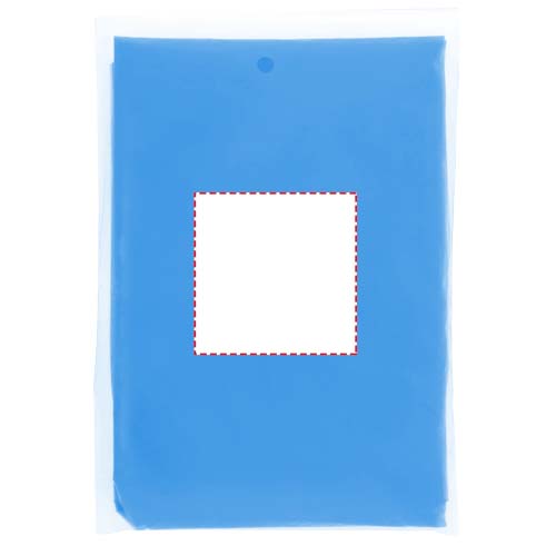 Ziva disposable rain poncho with storage pouch