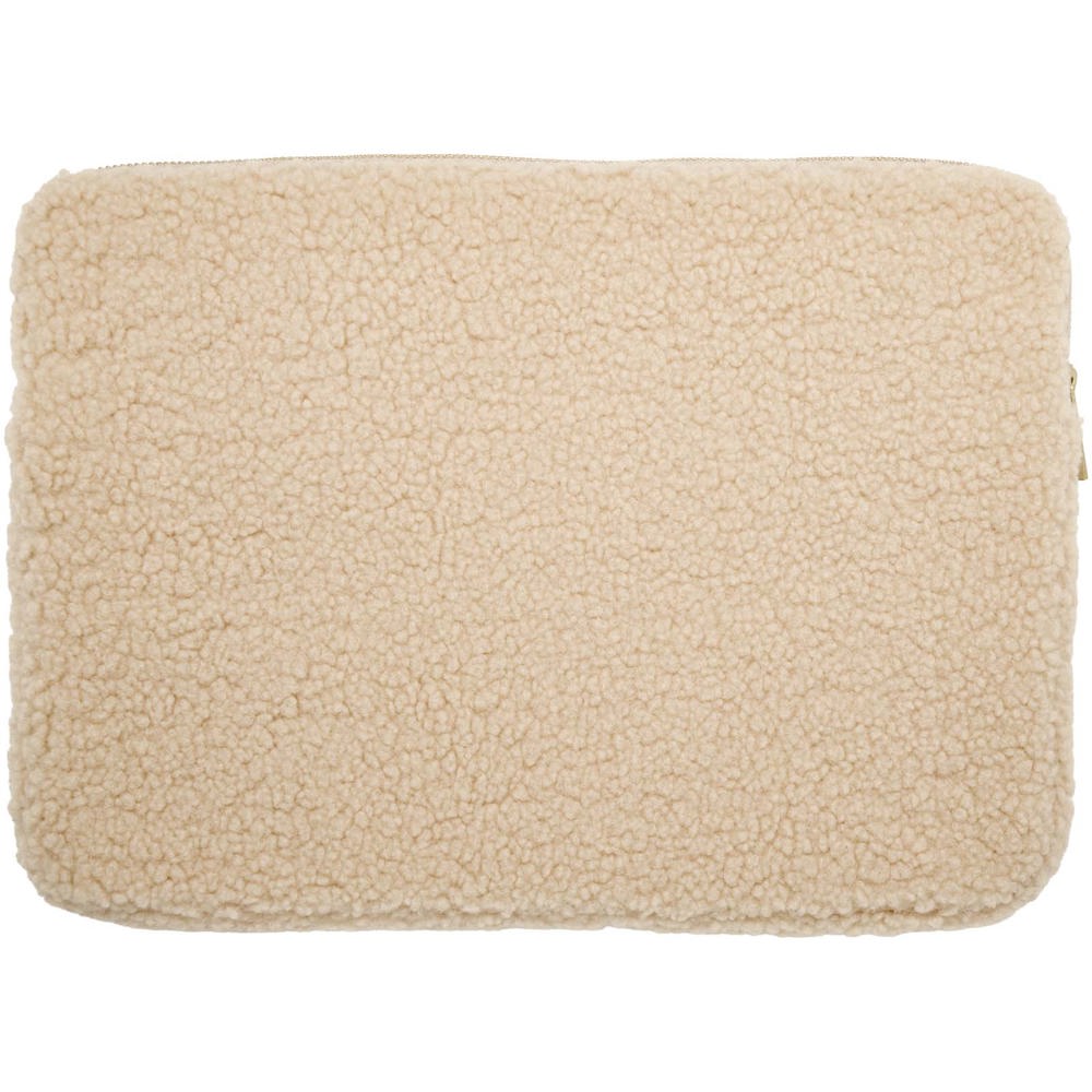 Bear 13" GRS recycled sherpa laptop sleeve 2L