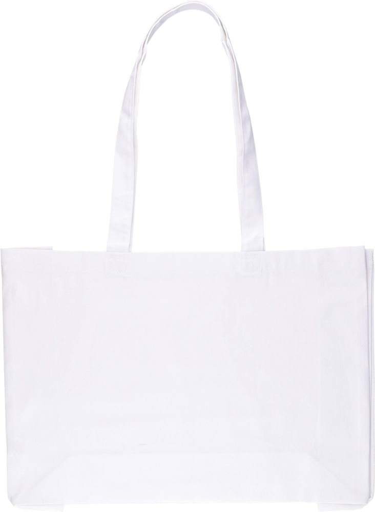 Cotton (220 gsm) shopping bag Isaac - White