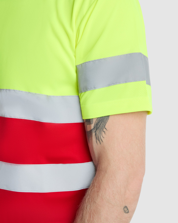 AV DELTA T-SHIRT S/3XL LEAD/FLUOR YELLOW