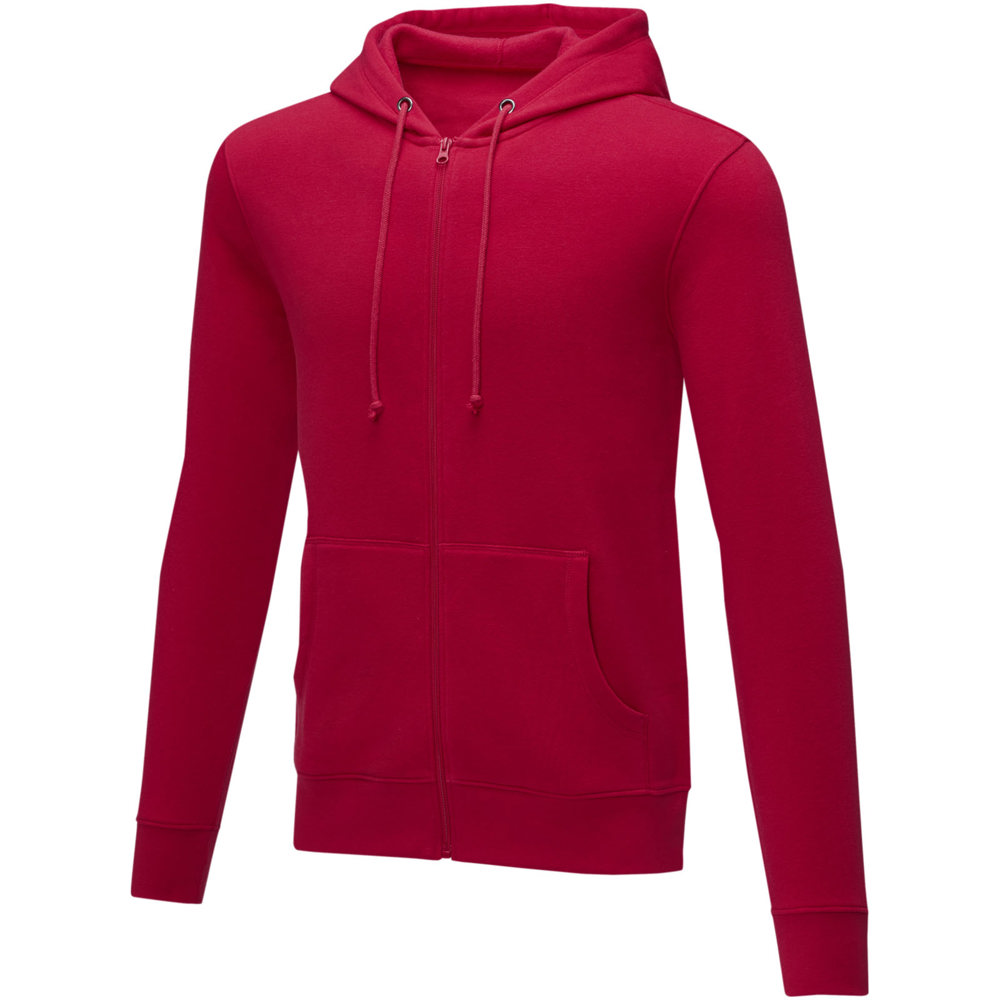 Charon 240 g/m2 unisex full zip hoodie - Red