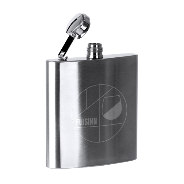 HIP FLASK WALKER SILVER