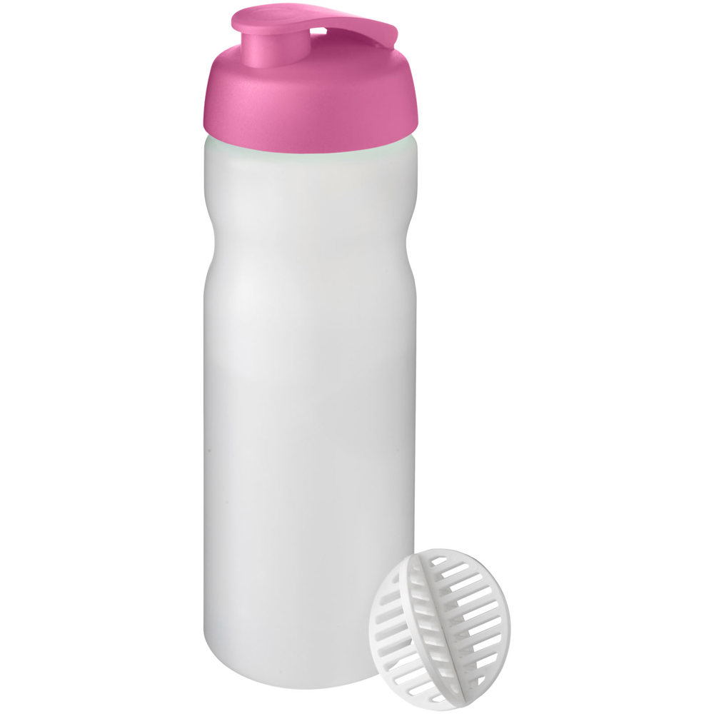 Baseline Plus 650 ml shaker bottle - Magenta, Frosted Clear