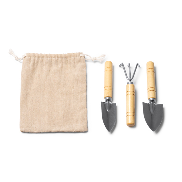 GARDENING SET CROCUS NATURAL