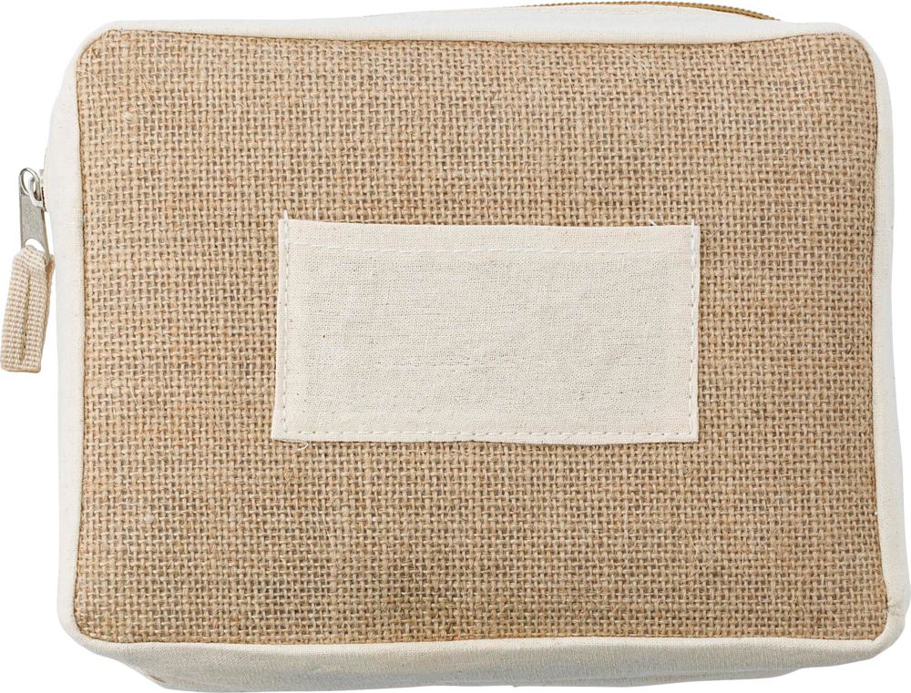 Jute toiletry bag Julian - Brown