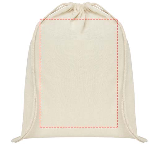 Oregon 100 g/m² cotton drawstring bag 5L