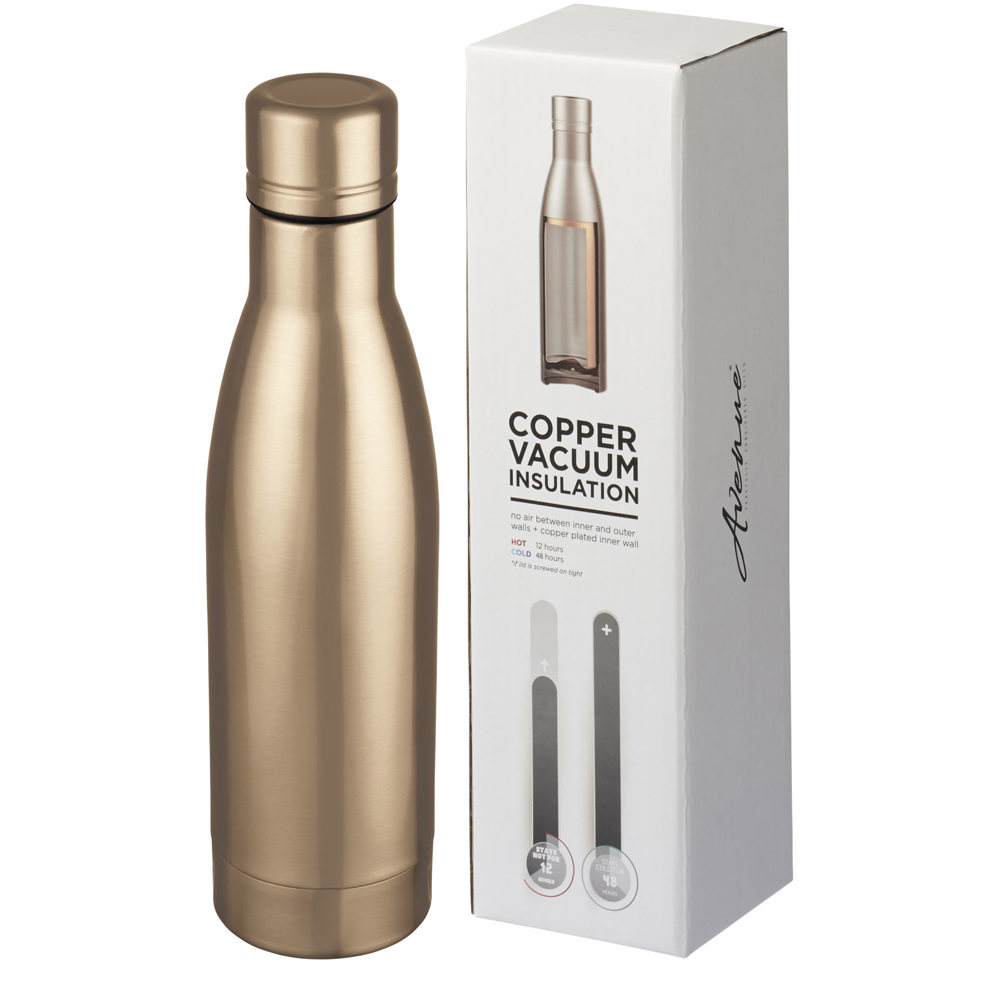Vasa 500 ml copper vacuum insulated bottle - Rosegold