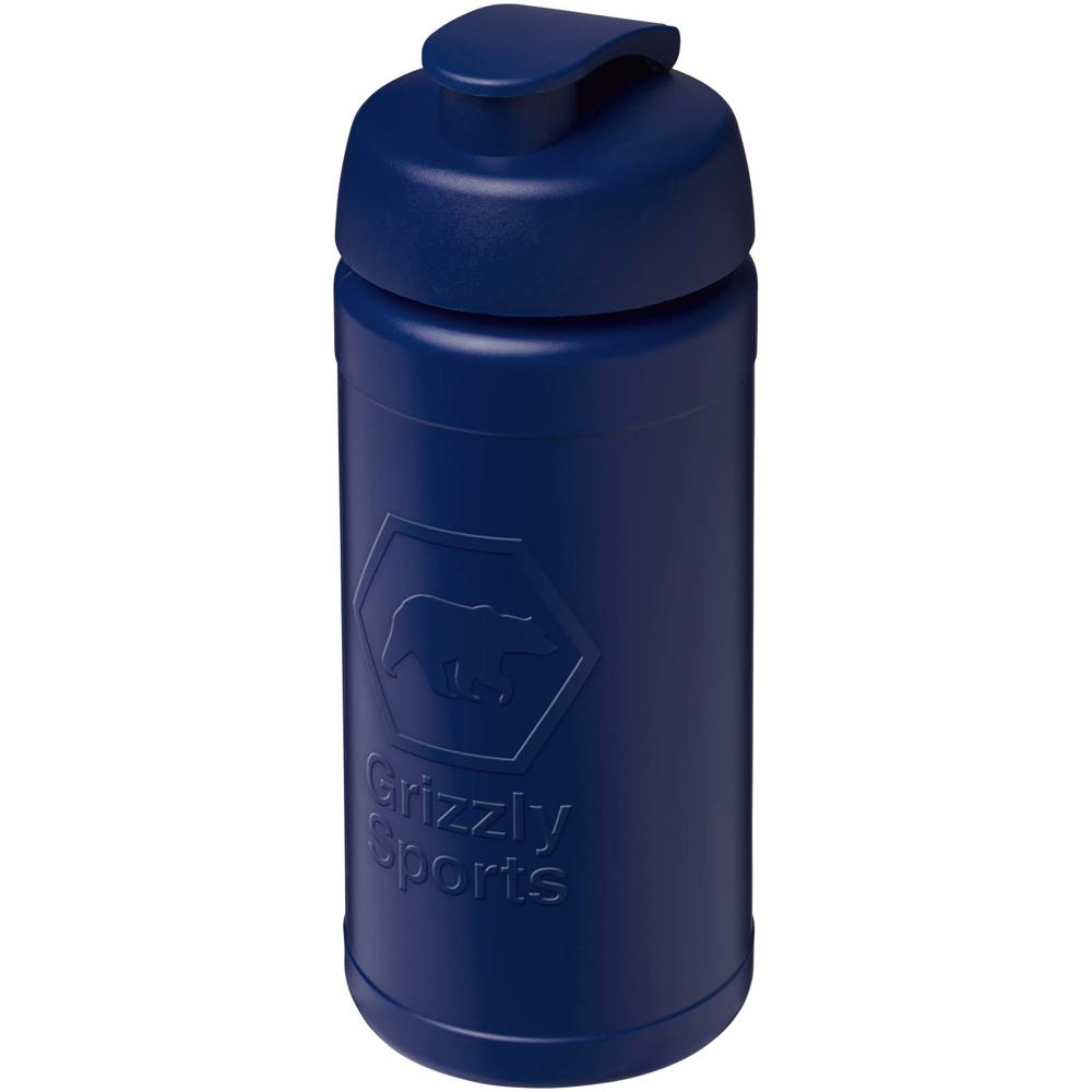Baseline Rise 500 ml sport bottle with flip lid - Blue, Blue