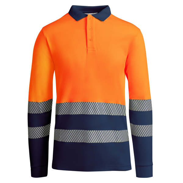 ATRIO LS - NAVY BLUE/FLUOR ORANGE