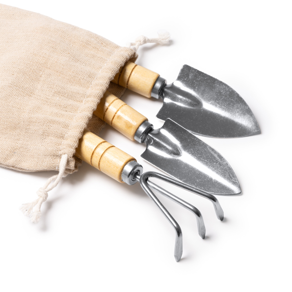 GARDENING SET CROCUS NATURAL