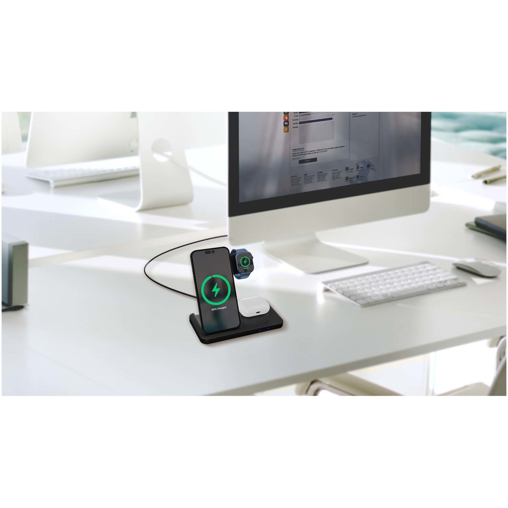 SCX.design W28 3-in-1 wireless charging base with phone stand