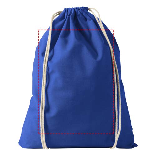 Oregon 100 g/m² cotton drawstring bag 5L