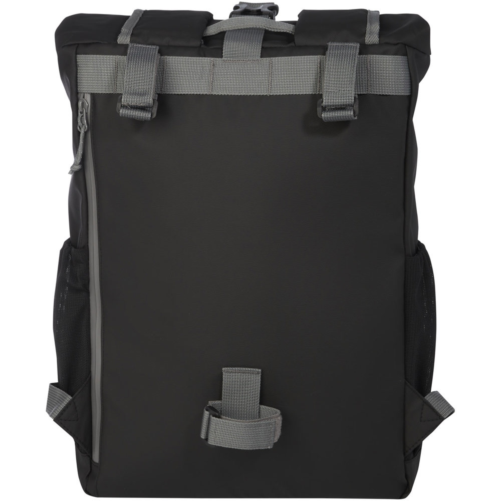 Aqua 15" GRS recycled water resistant roll-top bike bag 20L