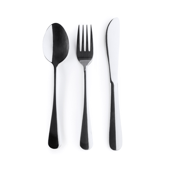 CUTLERY SET BELVER BLACK