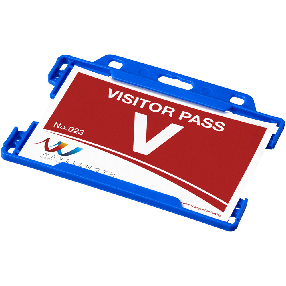 Vega recycled plastic card holder - Blue