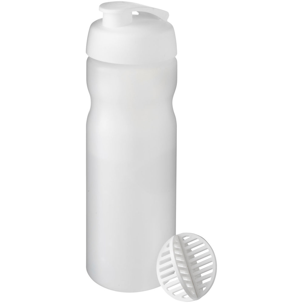 Baseline Plus 650 ml shaker bottle - White, Frosted Clear