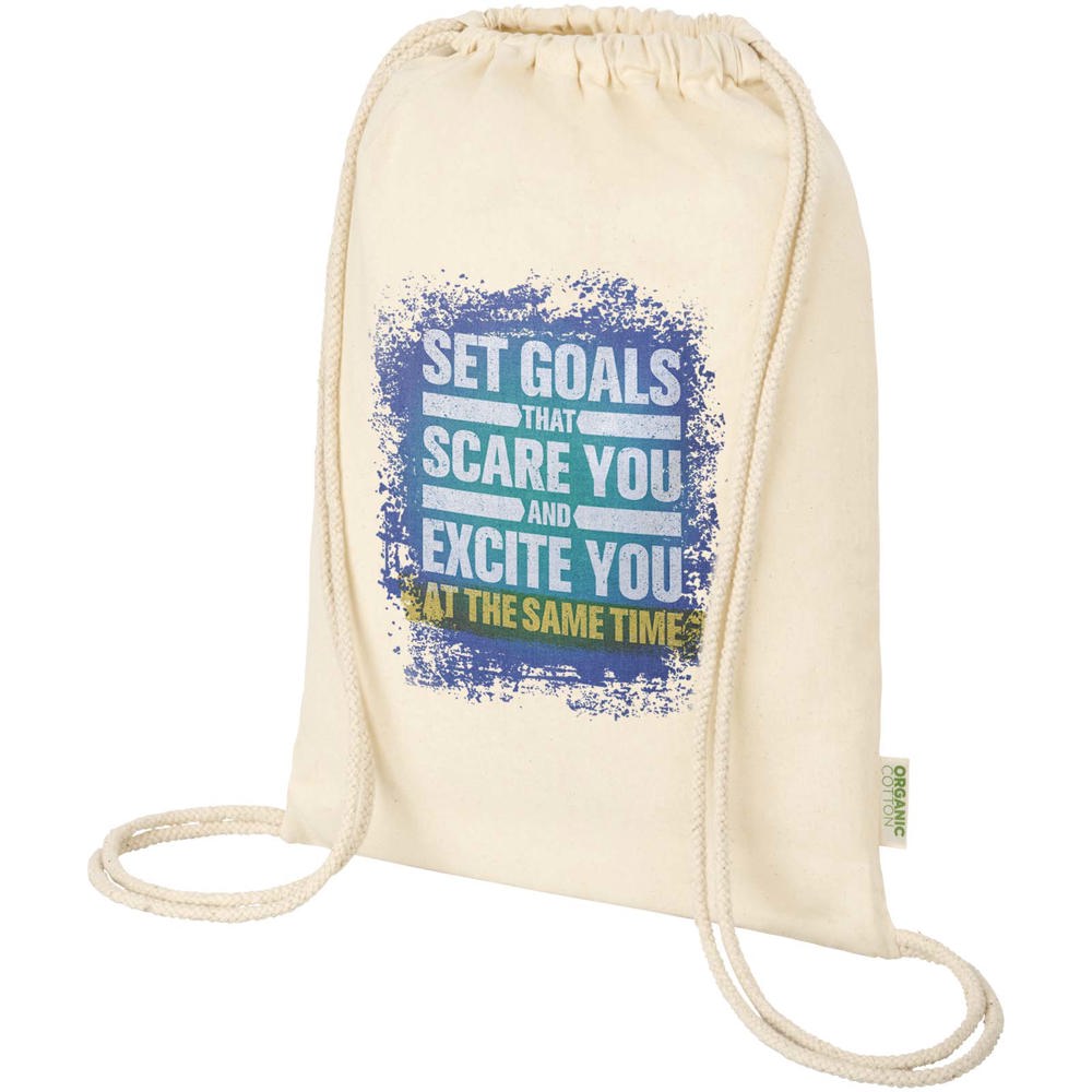 Odisha 140 g/m² OCS organic drawstring bag 5L 