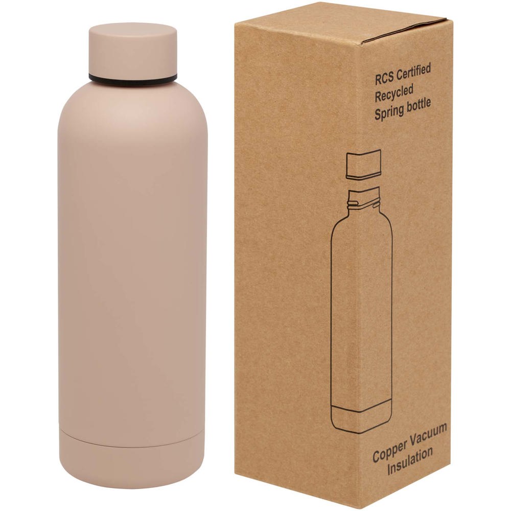 Spring 500 ml RCS certified recycled stainless steel copper vacuum insulated bottle - Pale blush
