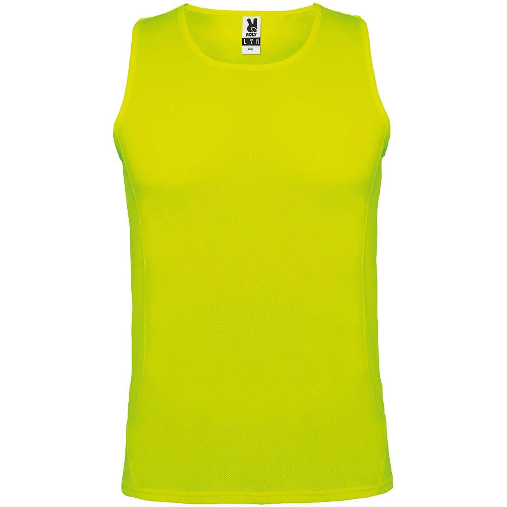 Andre 140 g/m² kids sports vest - Fluor Yellow