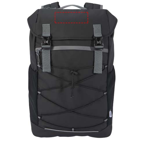 Aqua 15.6" GRS recycled water resistant laptop backpack 23L