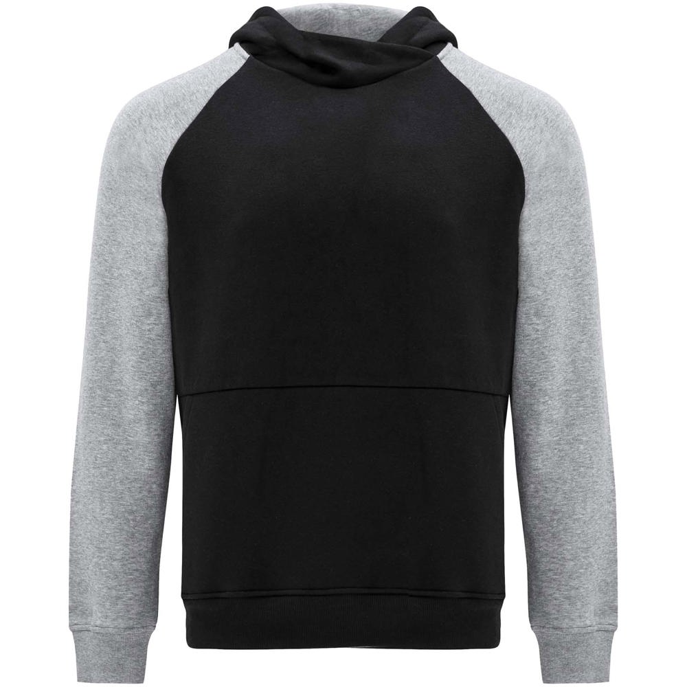 Badet 280 g/m² kids two-tone hoodie - Black, Heather grey