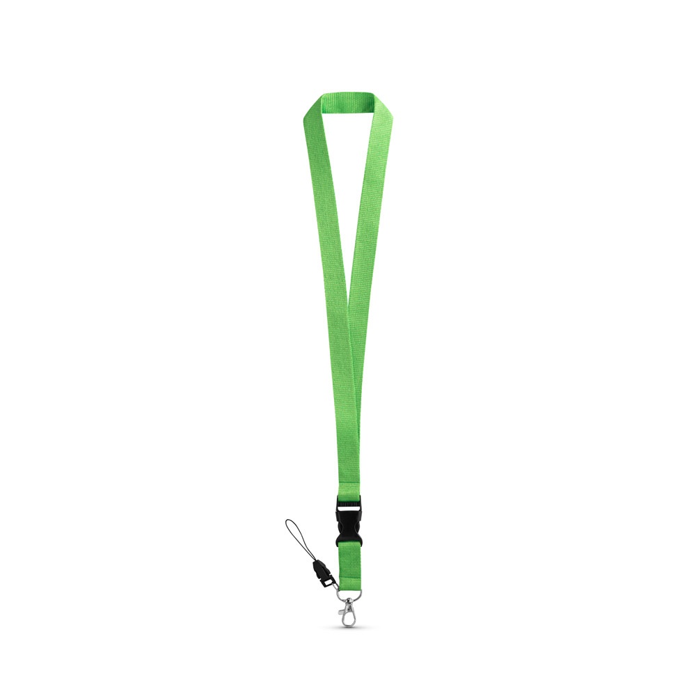 ANQUETIL. Lanyard από πολυεστέρα με μεταλλικό καραμπίνερ - Λαχανί