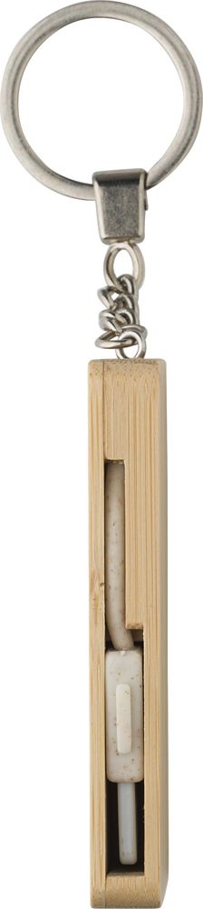 Bamboo keychain Bianca