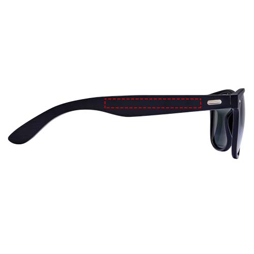 Arlo bamboo sunglasses with black coating