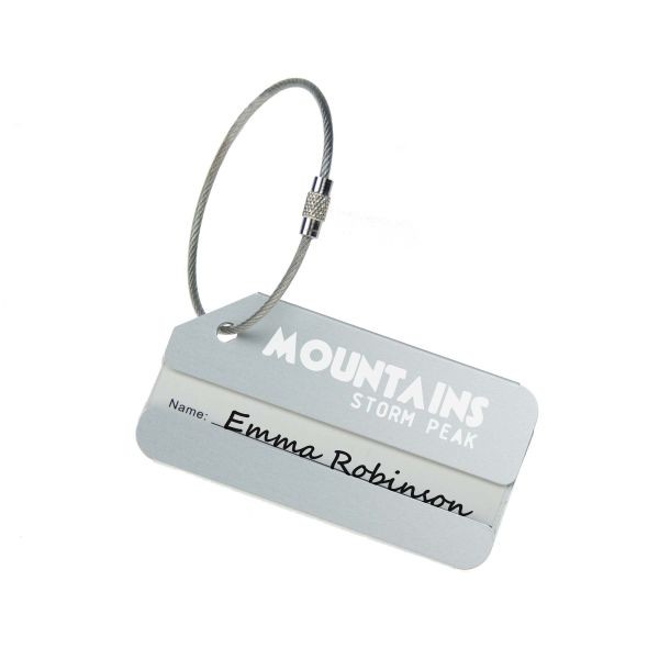 Luggage Tag Aluminium- Silver
