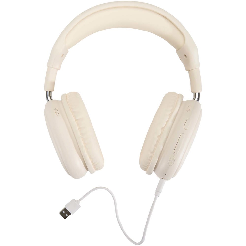 Alzir recycled plastic over-ear wireless Bluetooth headset