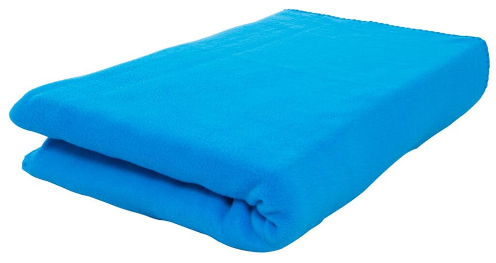 Fleeceplaid 150x120 cm, 250 gr/m² - Mid-blue (2191C) / Mid-blue