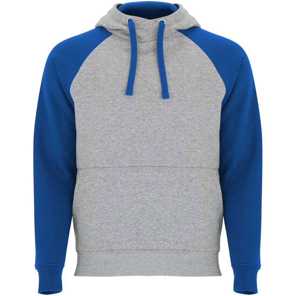 Badet 280 g/m² unisex two-tone hoodie - Heather grey, Royal blue