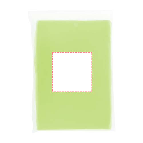 Mayan recycled plastic disposable rain poncho with storage pouch
