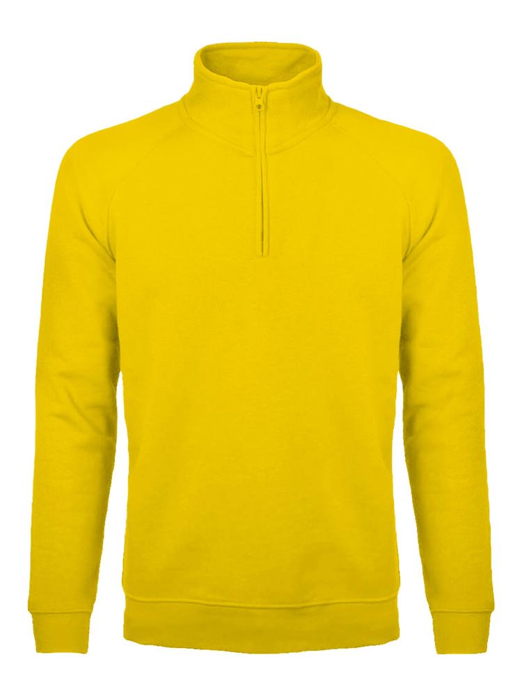 BS Sirio half zip sweater, 280 gr/m² - Gold (PMS 114C)