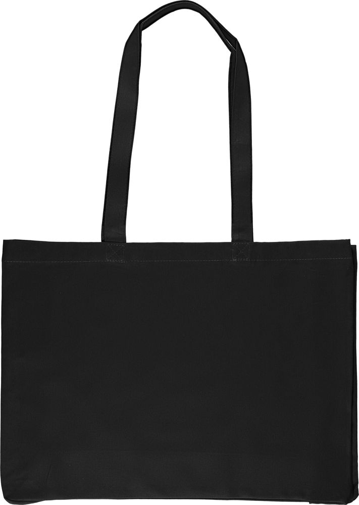 Cotton (220 gsm) shopping bag Isaac - Black