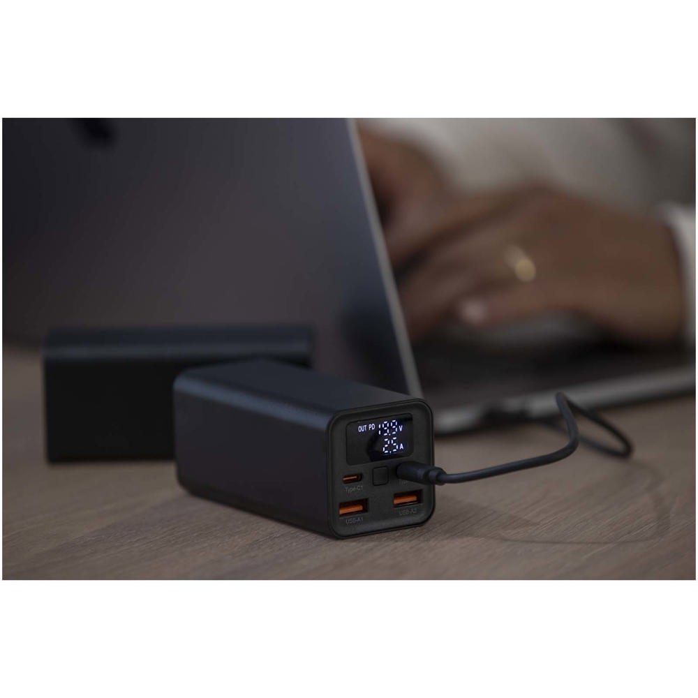 Acamar 20.000 mAh 70W recycled aluminium laptop power bank