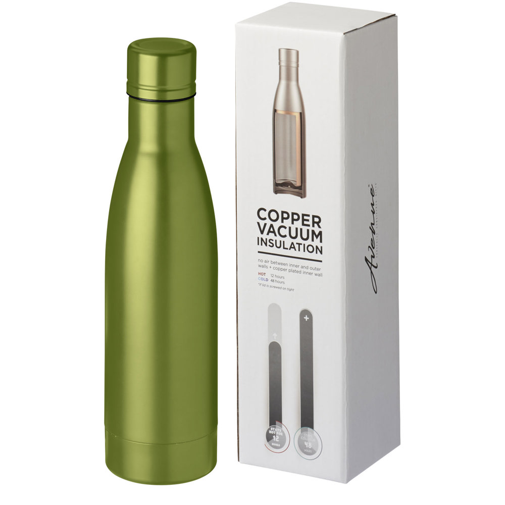 Vasa 500 ml copper vacuum insulated bottle - Lime