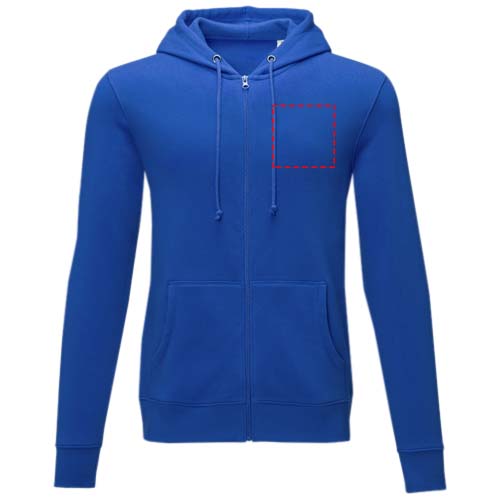 Charon 240 g/m2 unisex full zip hoodie