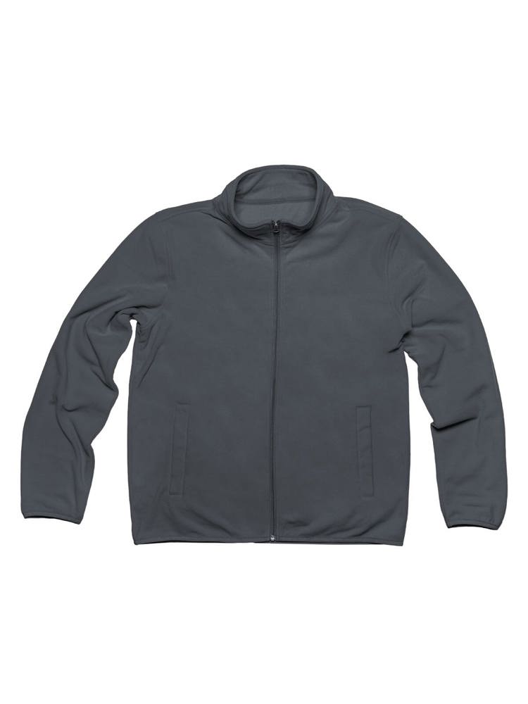 BS Niagara fleece full zip sweater, 160 gr/m² - Dark grey (PMS 7540C)