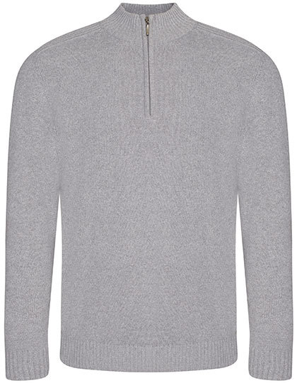 Ecologie - Wakhan 1/4 Zip Sustainable Sweater - Heather Grey