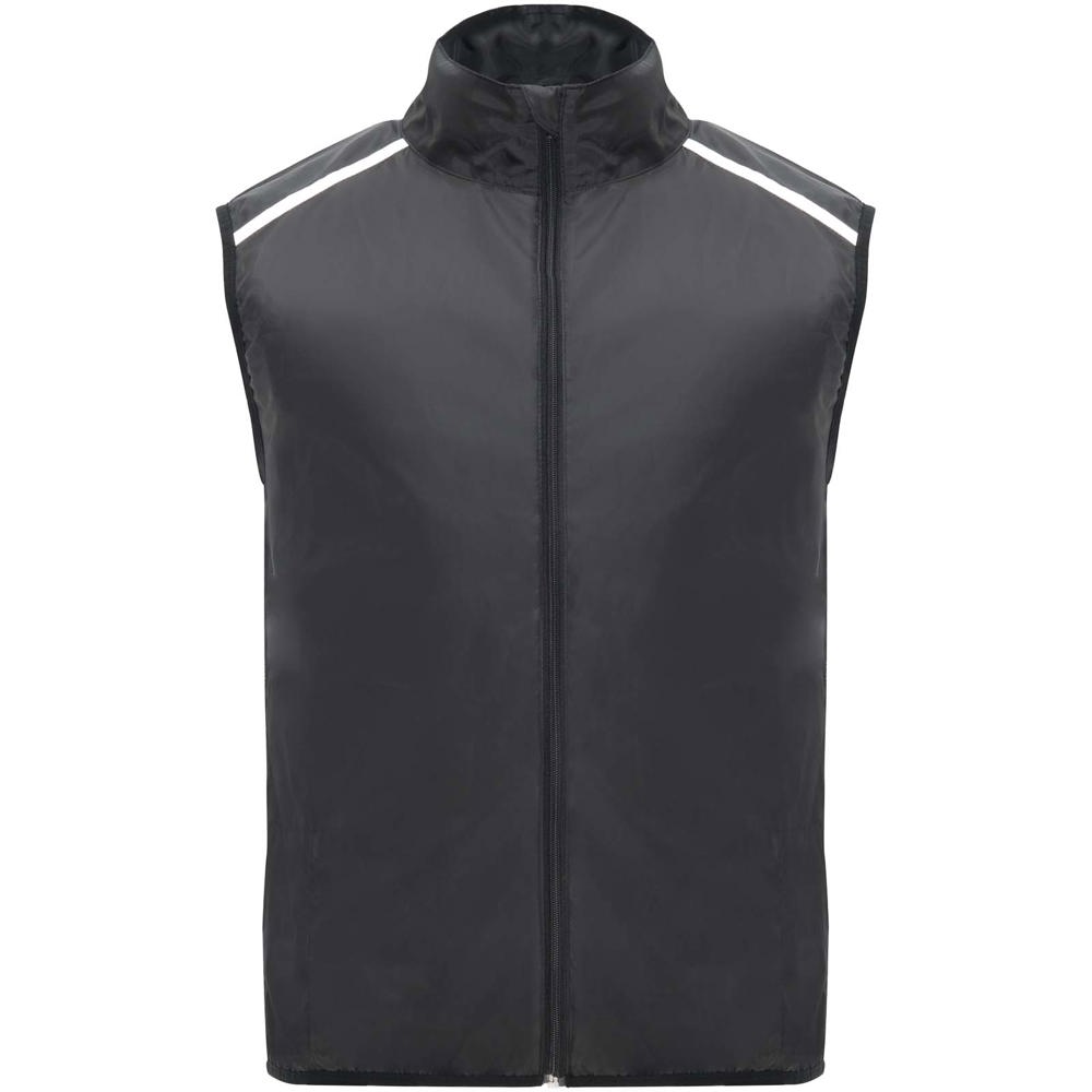 Jannu unisex lightweight running bodywarmer - Black