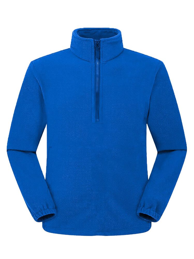 BS Polaris half zip fleece sweater, 160 gr/m² - Royal blue (PMS 2145C)