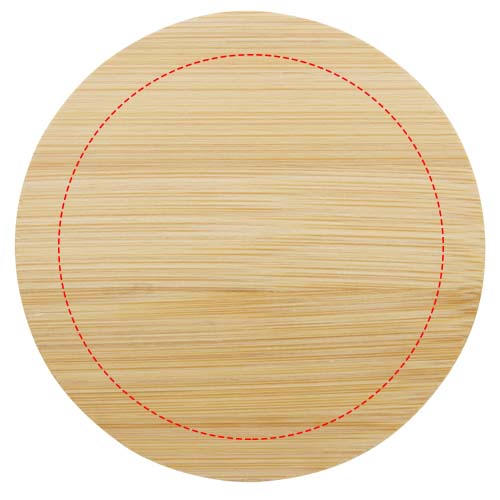 Lenora 250 ml glass cup with bamboo lid