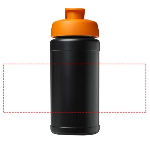 Baseline 500 ml recycled sport bottle with flip lid