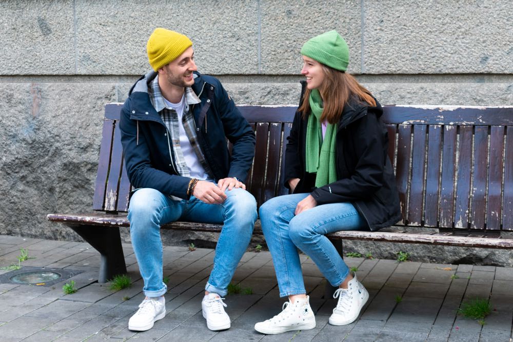 Coarsely knitted fisher hat