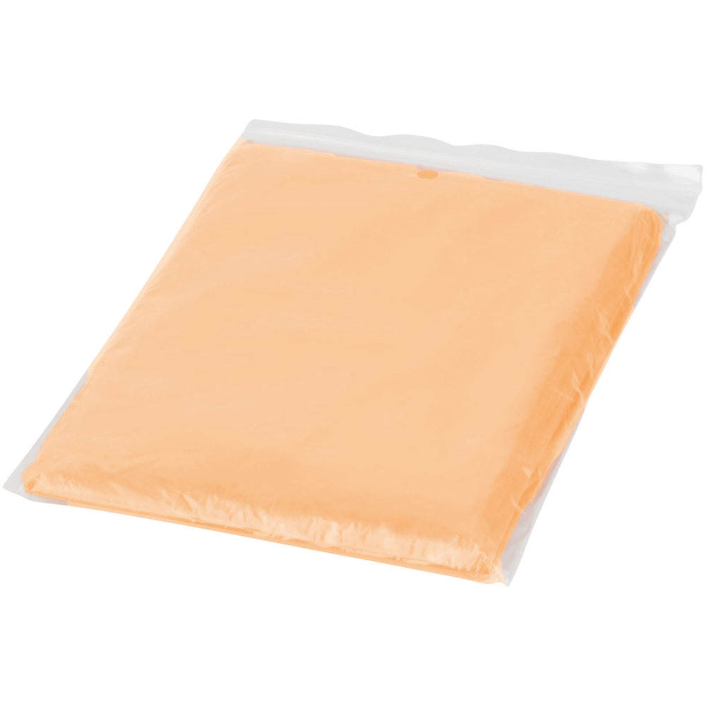Ziva disposable rain poncho with storage pouch