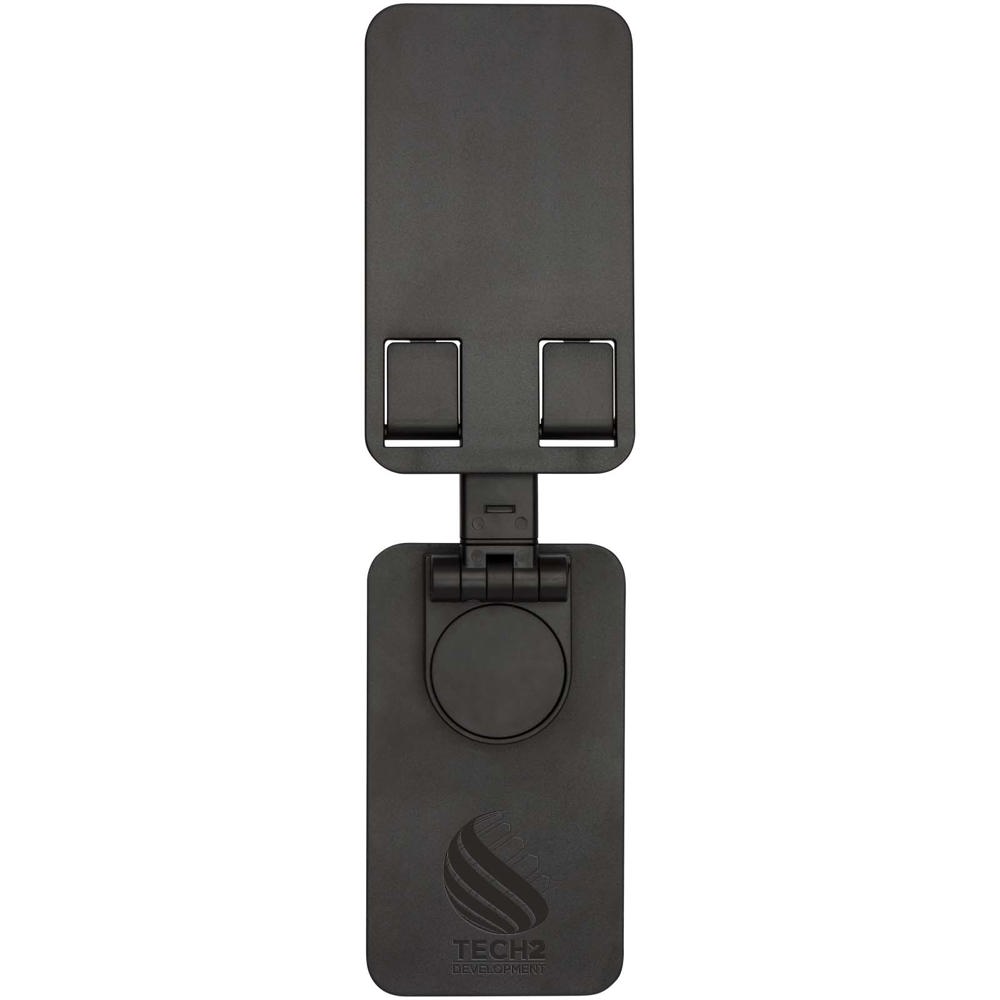 Alhena recycled plastic foldeable phone holder with metal desk stand