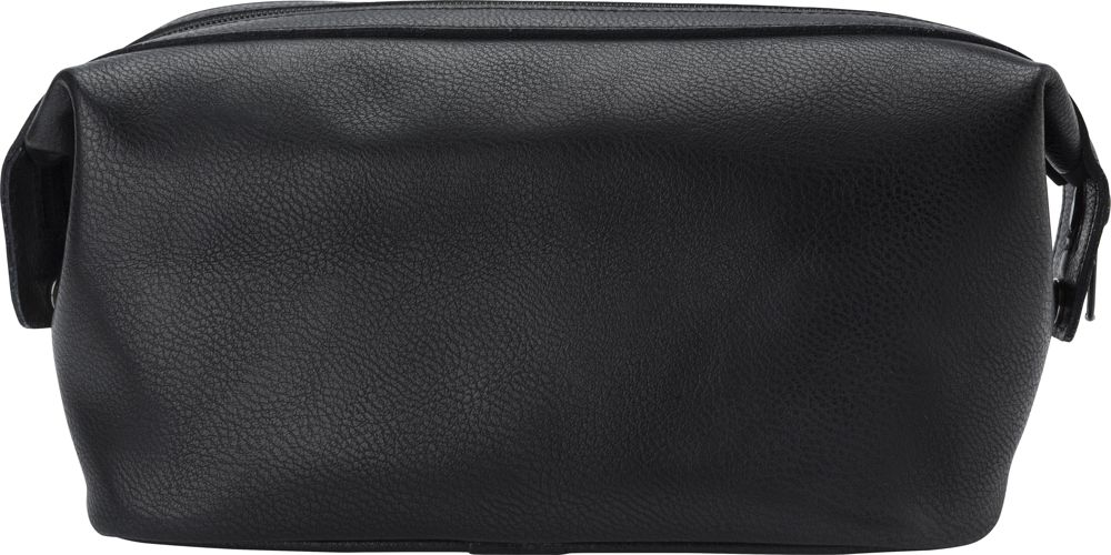 Leather toiletry bag Flynn - Black