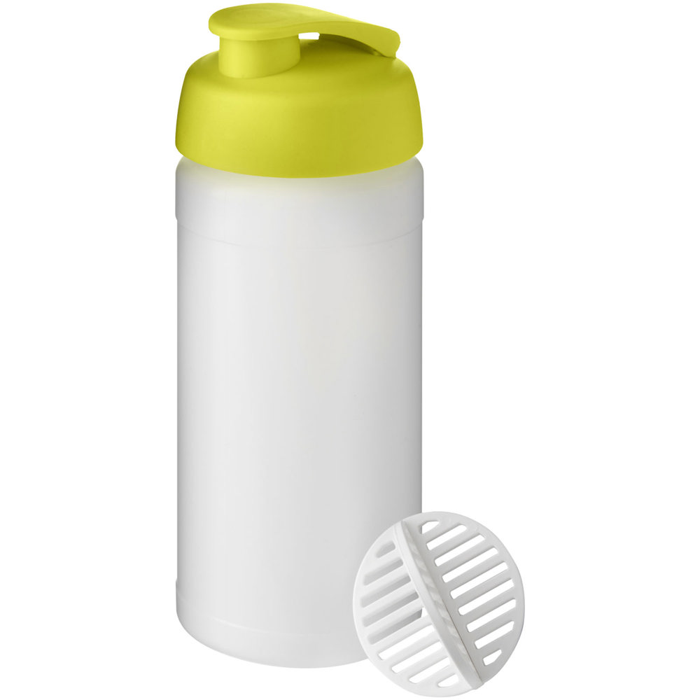Baseline Plus 500 ml shaker bottle - Lime, Frosted Clear